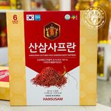 Nước Hồng Sâm Chiết Xuất Sâm Núi Saffron Hansusam 30 Gói x 50ml