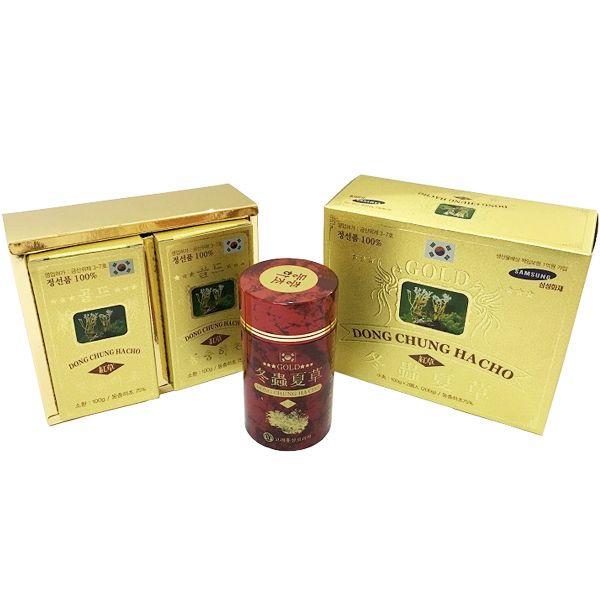  Viên Đông Trùng Hạ Thảo KimSam Gold 100g x 2 Hộp Đỏ Viên Nén 