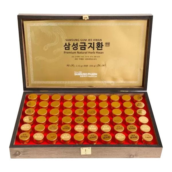  An Cung Ngưu Hoàng Samsung Hàn Quốc Hộp Gỗ 60 Viên 