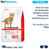  Thức ăn mèo Dr.Healmedix Weight Control Feline W/C 12kg - Hỗ trợ giảm cân 
