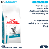  Thức ăn mèo Royal Canin Anallergenic Feline 2kg - Hỗ trợ tiêu hoá và dị ứng da 