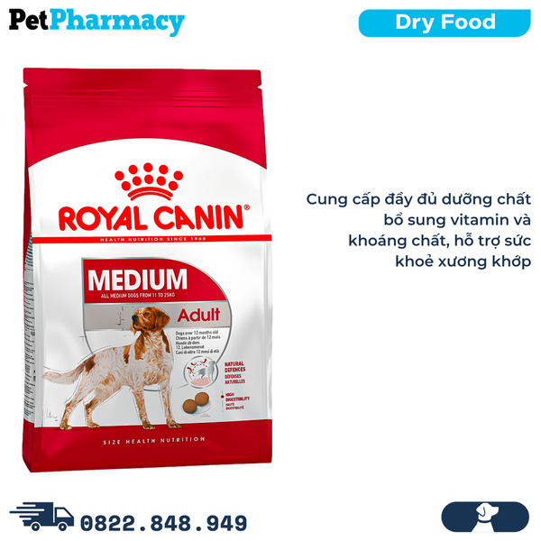  Thức ăn chó Royal Canin MEDIUM ADULT 4kg 