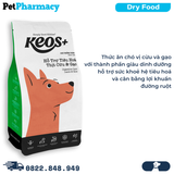  Thức ăn chó KEOS+ Digestive Care Lamb & Rice Adult Dog 1.5kg - Vị thịt Cừu & Gạo, hỗ trợ tiêu hoá 