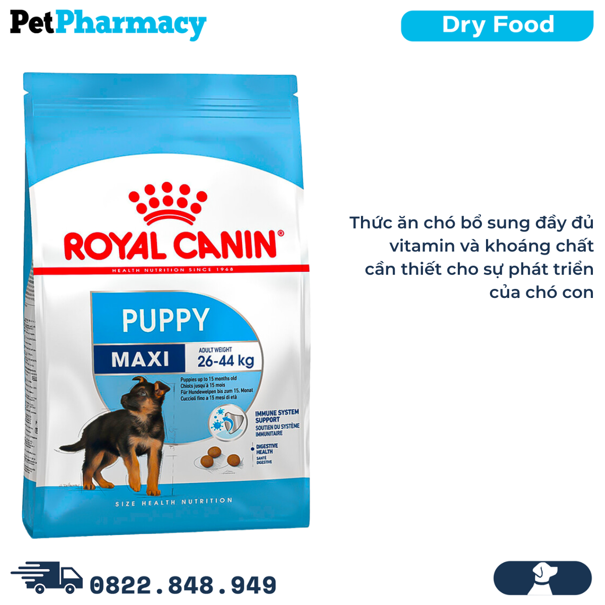  Thức ăn chó Royal Canin MAXI PUPPY 10kg 