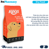  Thức ăn chó KEOS Milk, Chicken & Egg Puppy 6kg - Vị Sữa, Gà và Trứng, dành cho chó con 