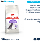  Thức ăn mèo Royal Canin Regular Sterilised 6kg - Hỗ trợ mèo triệt sản 