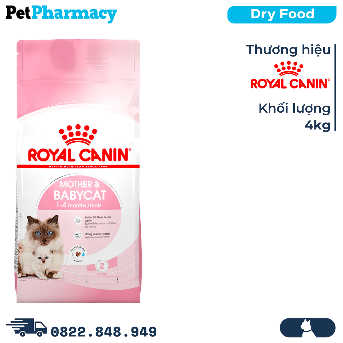  Thức ăn mèo Royal Canin MOTHER & BabyCat 4kg 