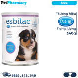  Sữa cho chó PetAg Esbillac Puppy Milk Replacer 340g - Sữa bột dành cho chó con, bổ sung dinh dưỡng và khoáng chất 
