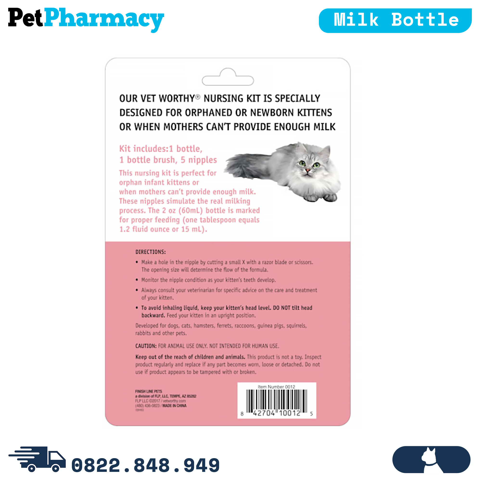  Bộ bình sữa Vet Worthy Feline Nursing Kit - Dành cho mèo PetPharmacy 