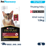 Thức ăn mèo PURINA Pro Plan Adult Chicken Formula 1.5kg - Dành cho mèo trưởng thành, vị Thịt Gà  PetPharmacy 