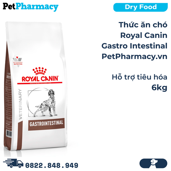  Thức ăn chó Royal Canin Gastro Intestinal 6kg - Hỗ trợ tiêu hoá 