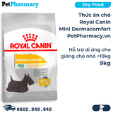  Thức ăn chó Royal Canin Mini Dermacomfort 9kg - Hỗ trợ dị ứng, cho giống chó nhỏ < 10kg PetPharmacy 