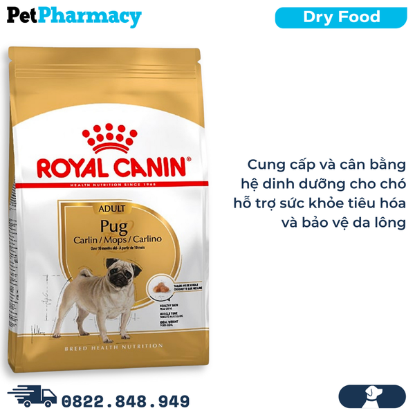  Thức ăn chó Royal Canin Pug Adult 6kg 