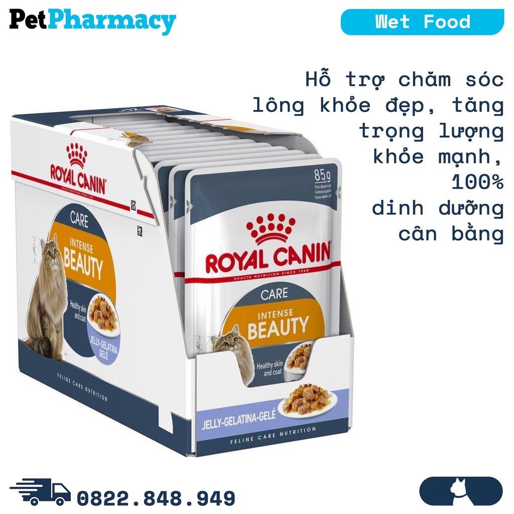  Pate mèo Royal Canin Beauty Jelly 85g - Hộp 12 gói 