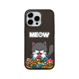  MCASE® IMPACT CASE MEOW BOWL BLACK/WHITE 