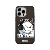  MCASE® IMPACT CASE MEOW HEADPHONE BLACK/WHITE 