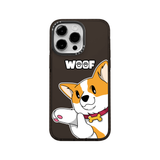  MCASE® IMPACT CASE WOOF CUTE CORGI BLACK/WHITE 