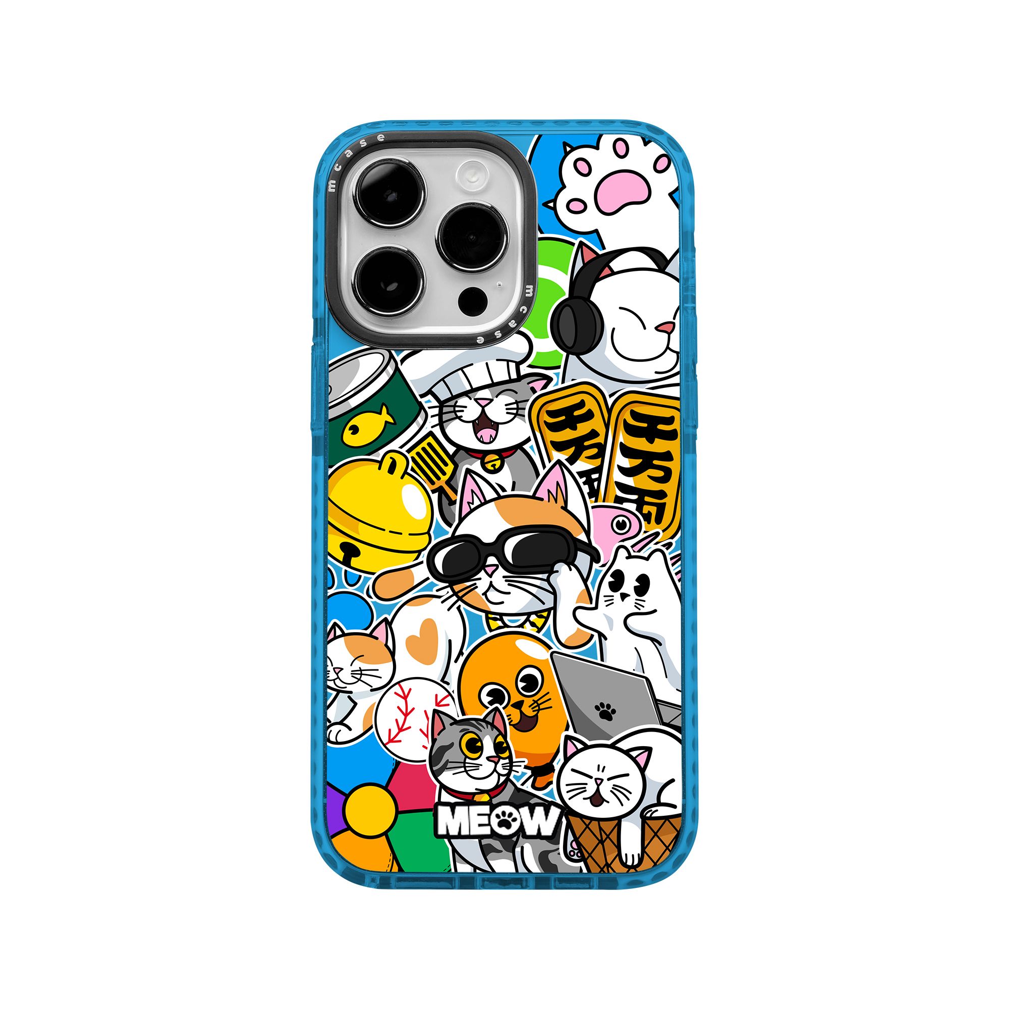  Ốp lưng iphone chống sốc Meow Stickers MCASE 