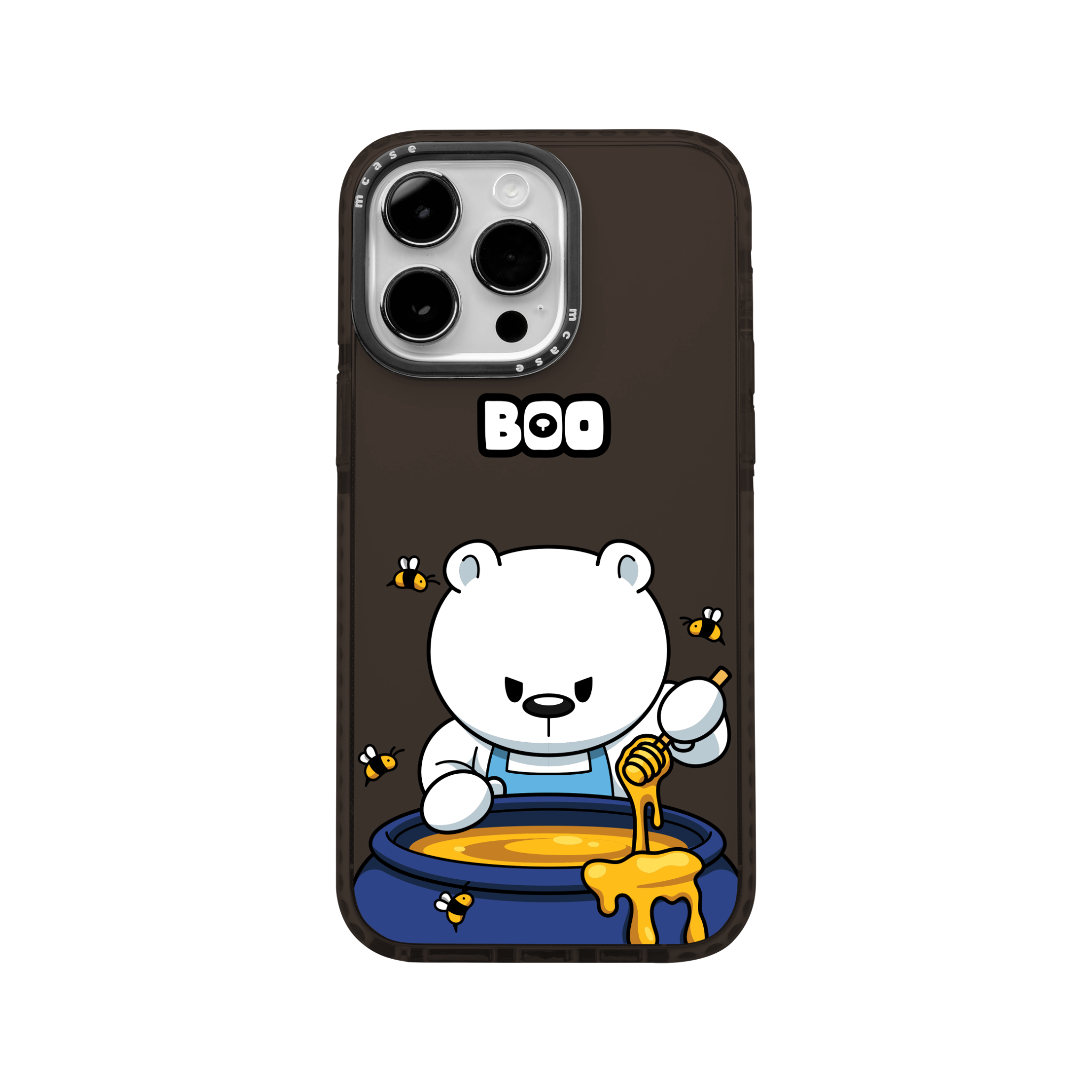  Ốp lưng iphone chống sốc BOO Honey Trắng MCASE 