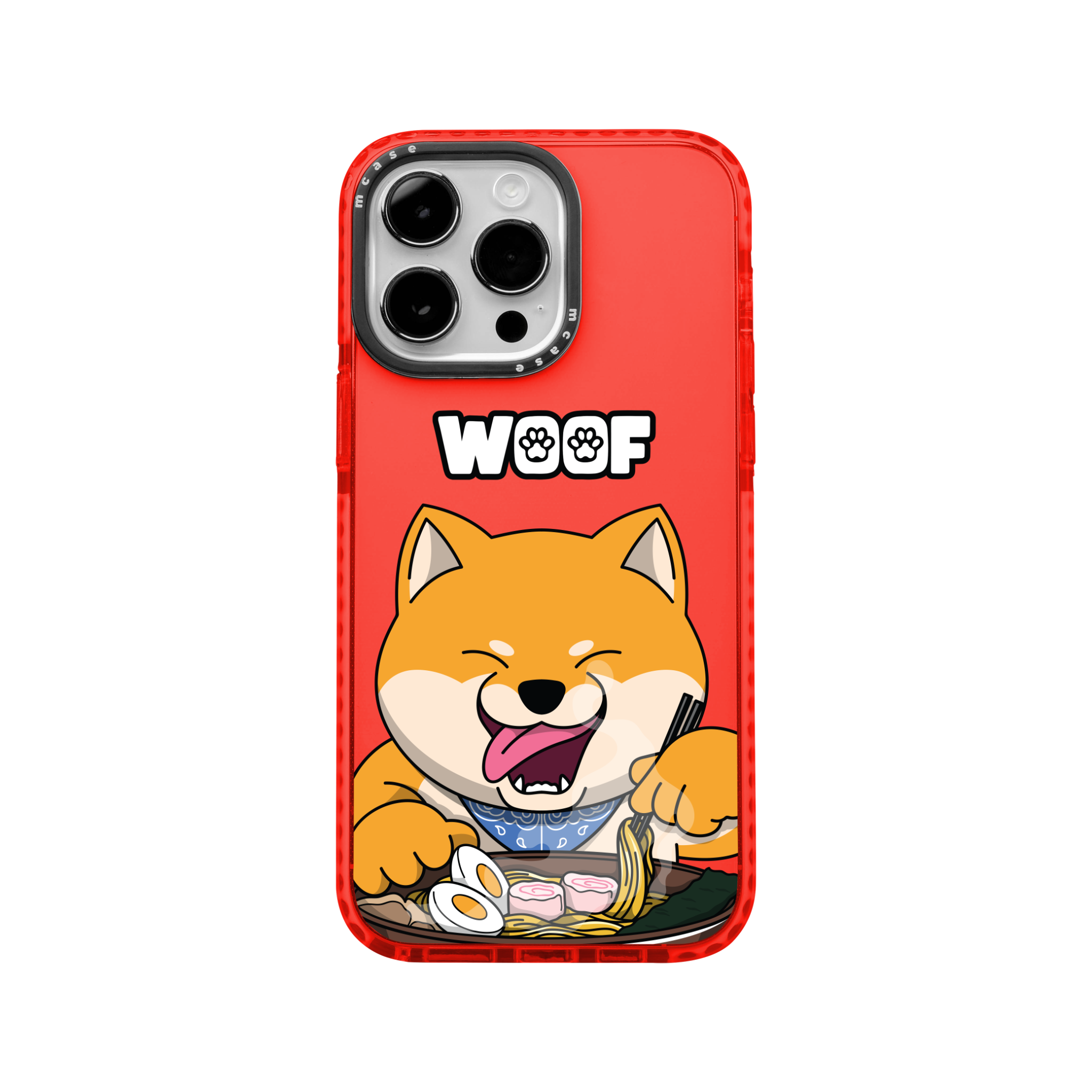  Ốp lưng iphone chống sốc Woof Shiba Ramen MCASE 