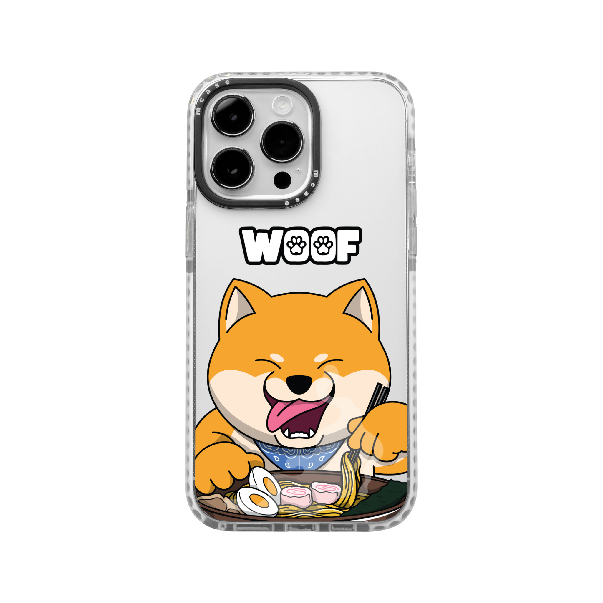  Ốp lưng iphone chống sốc Woof Shiba Ramen MCASE 