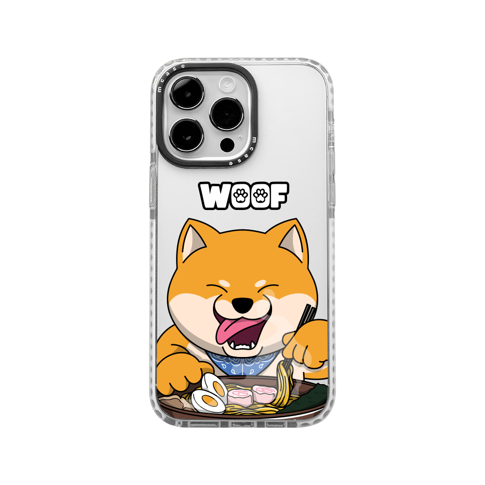  MCASE® IMPACT CASE WOOF SHIBA RAMEN BLACK/WHITE 