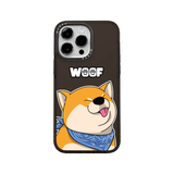  MCASE® IMPACT CASE WOOF SHIBA BLACK/WHITE 