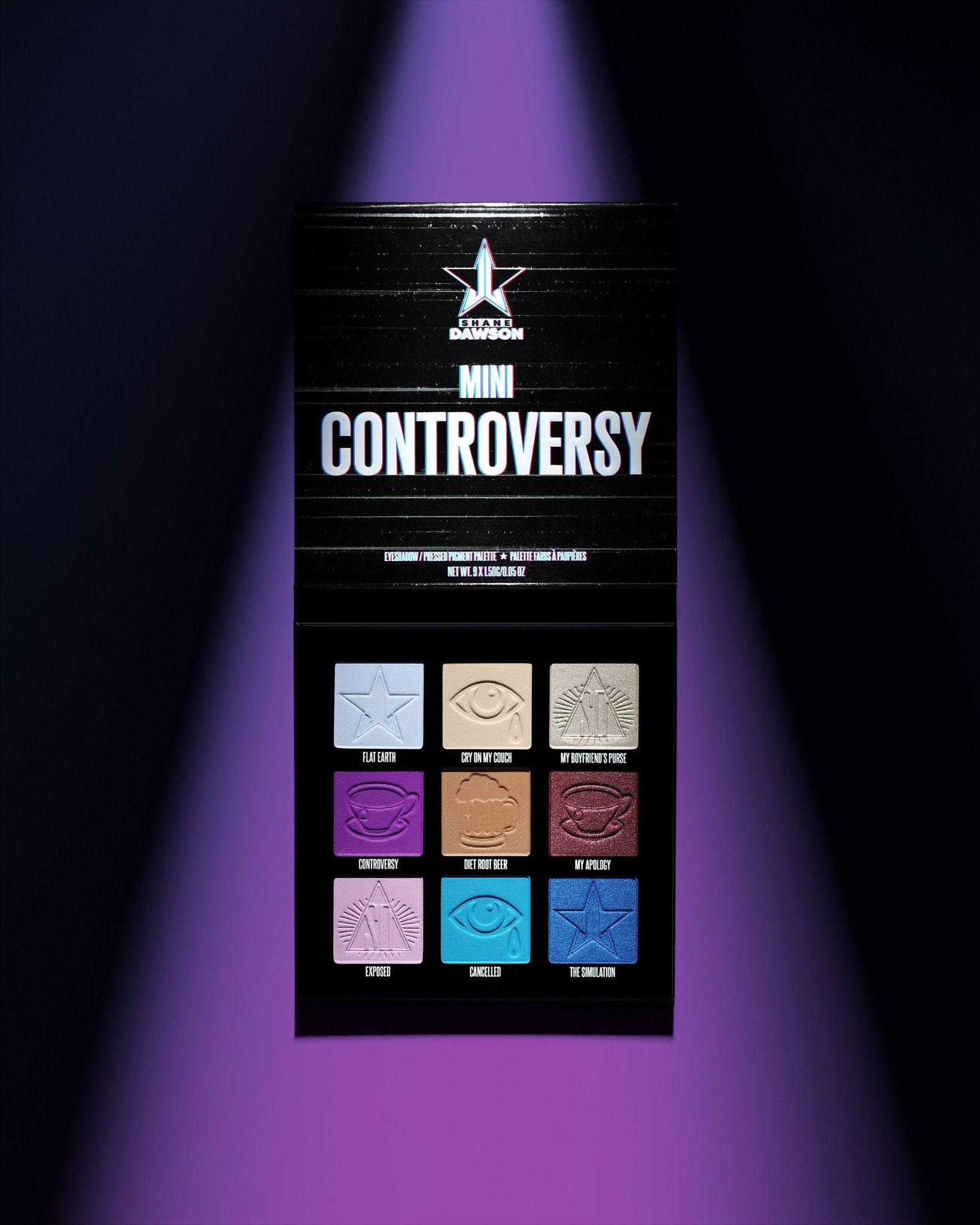 Bảng mắt Jeffree Star Mini Controversy 9 ô kèm gương