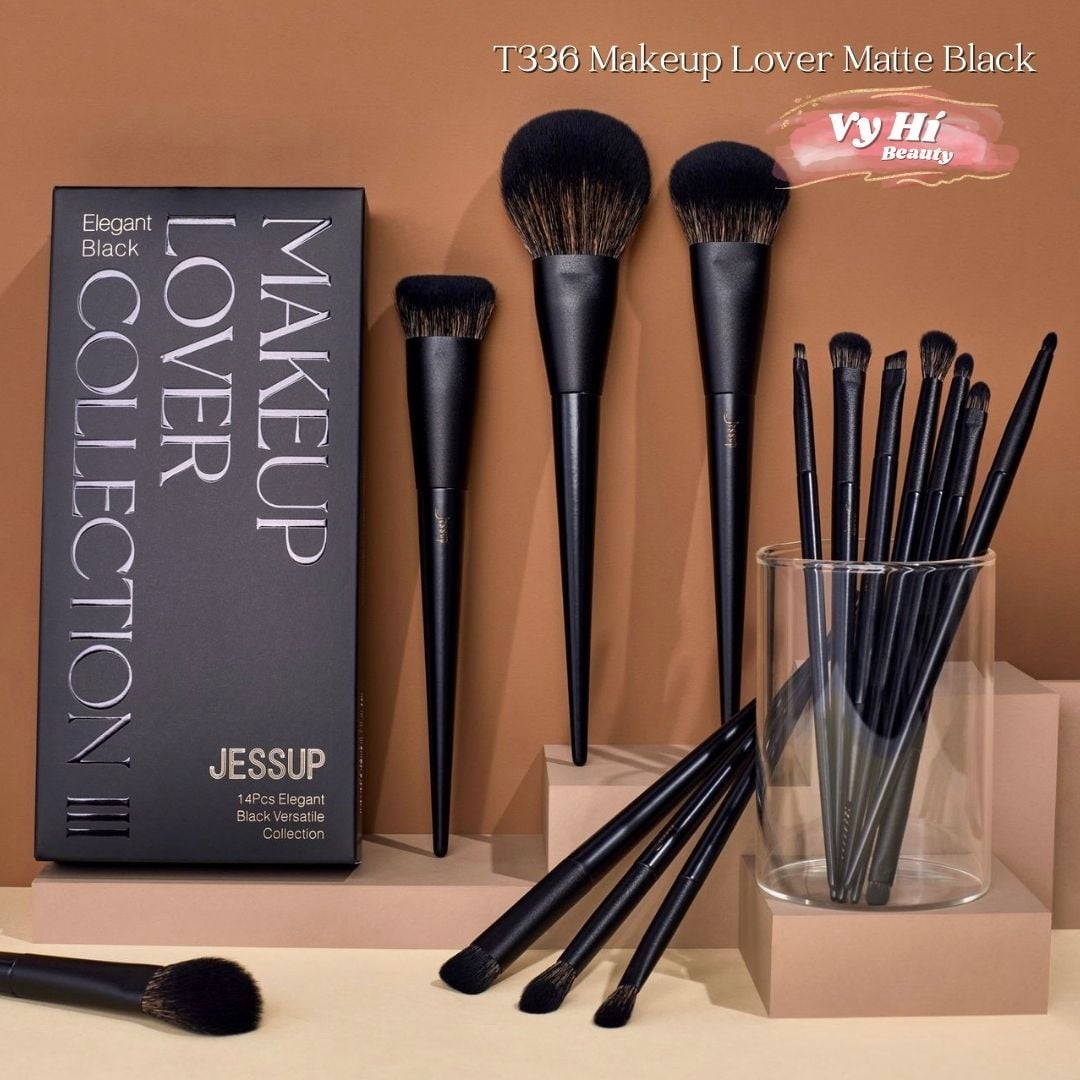 Set cọ Jessup T336 Makeup Lover Elegant Black 14 cây