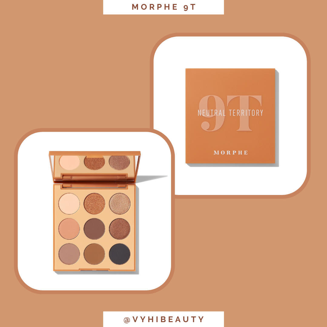 Bảng mắt Morphe 9T Neutral Territory Artistry vỏ vàng đất