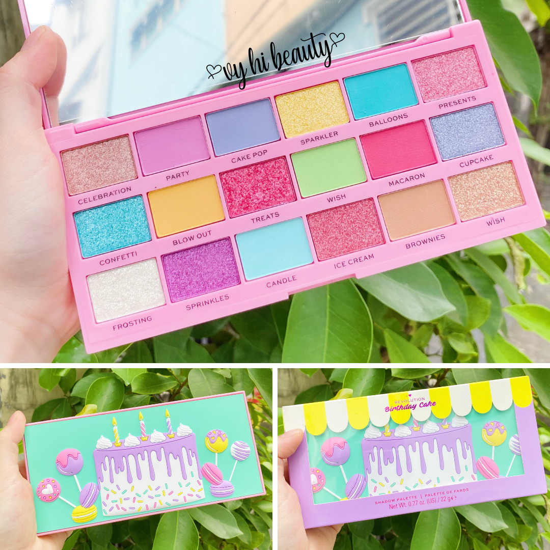 Bảng mắt Revolution Tasty Birthday Cake Palette 18 ô