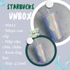 Ly Starbucks hologram studded xanh dương gai 473ml