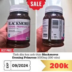 Tinh dầu hoa anh thảo Blackmores Evening Primrose oil 1000mg 190 viên