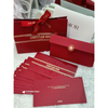 Set bao lì xì Dior đỏ 2 sọc vàng