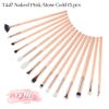Set cọ Jessup T447 Naked Pink/Rose Gold 15 cây