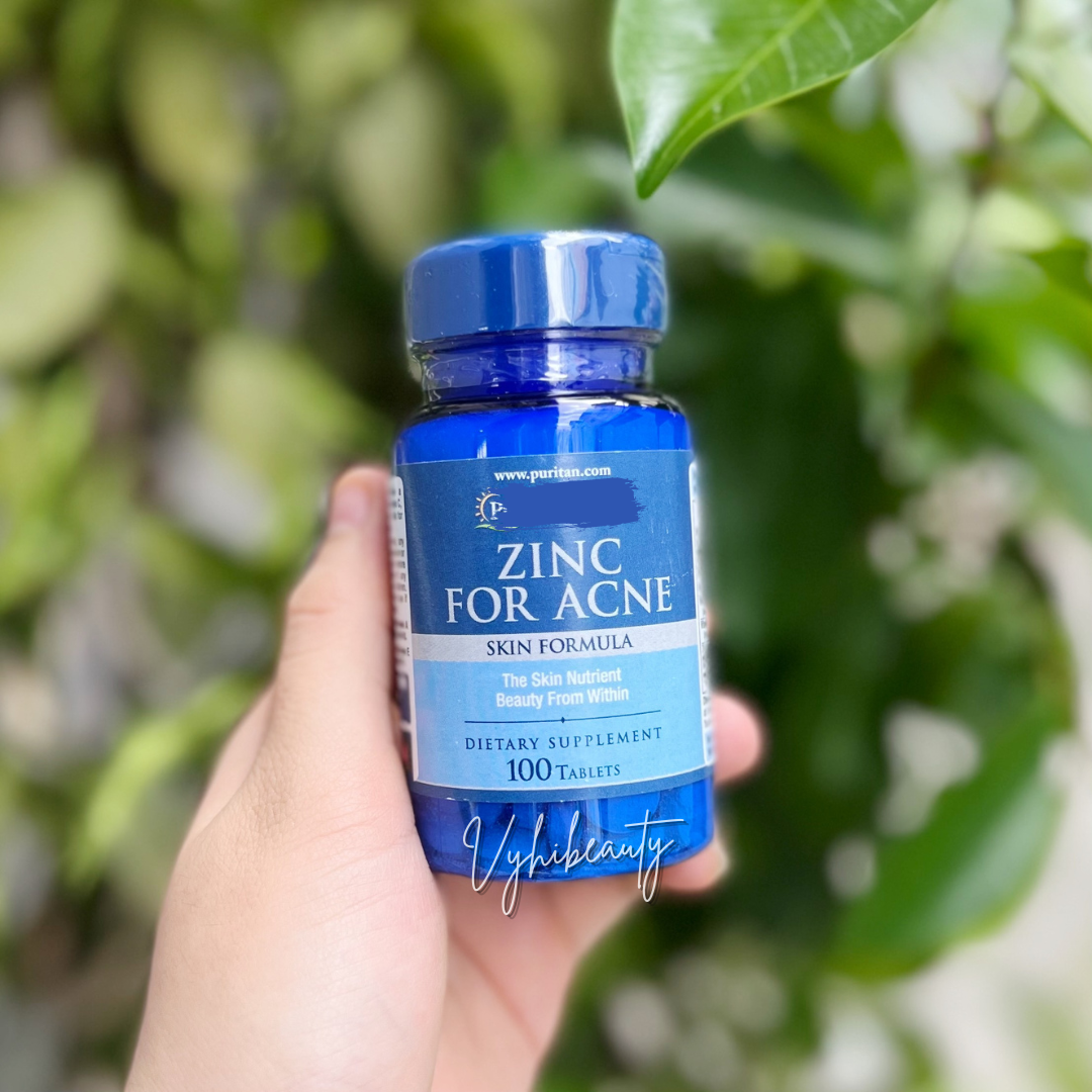 Viên uống Puritan's Pride ZinC for Acne 100 viên