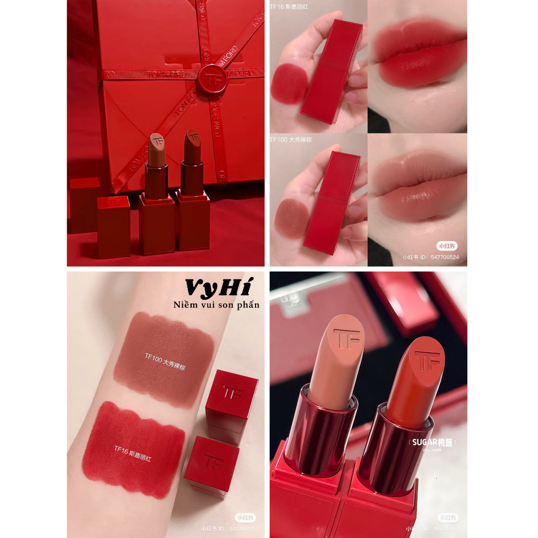 Son thỏi Tom Ford Matte VỎ ĐỎ full size 3g