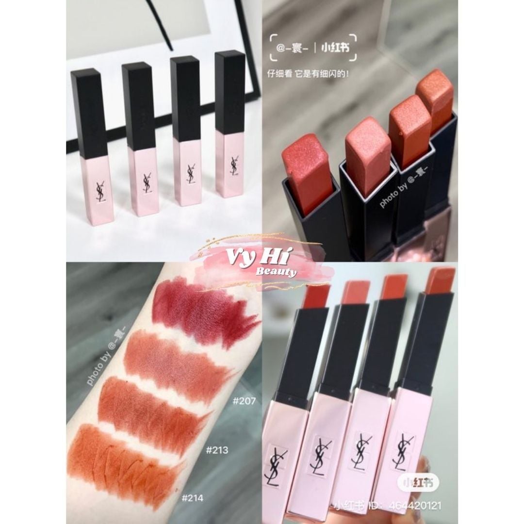 Son thỏi YSL Slim vỏ ROSE GOLD Glow Matte