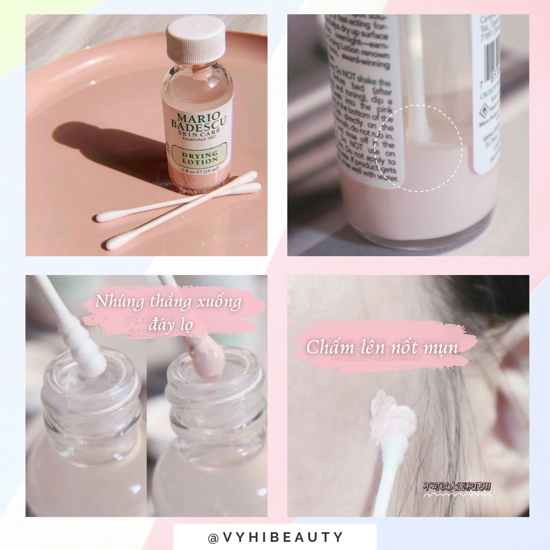 Chấm mụn Mario Badescu Drying Lotion 29ml (vỏ thủy tinh)