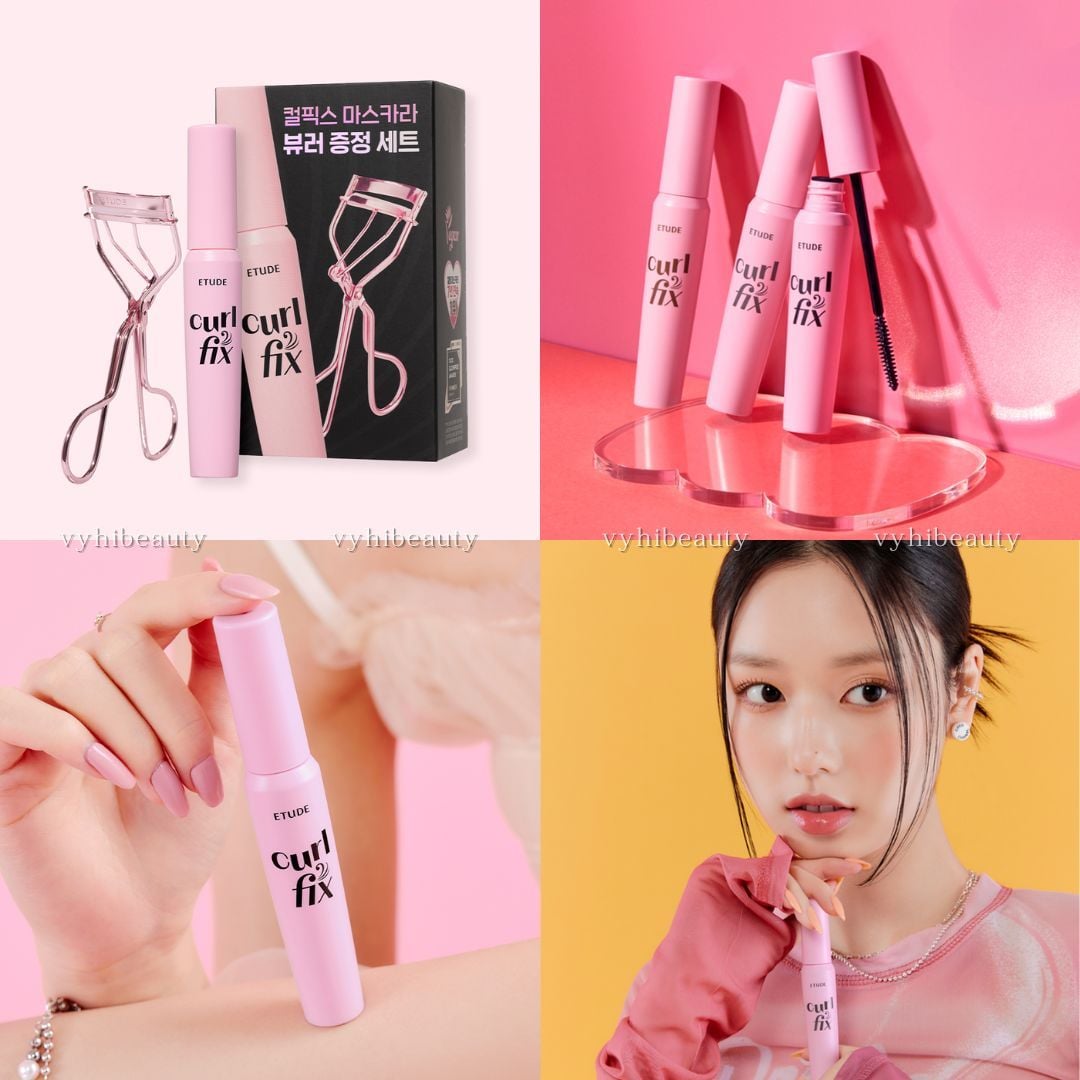 Set Etude House gồm 1 kẹp mi và 1 mascara 8g