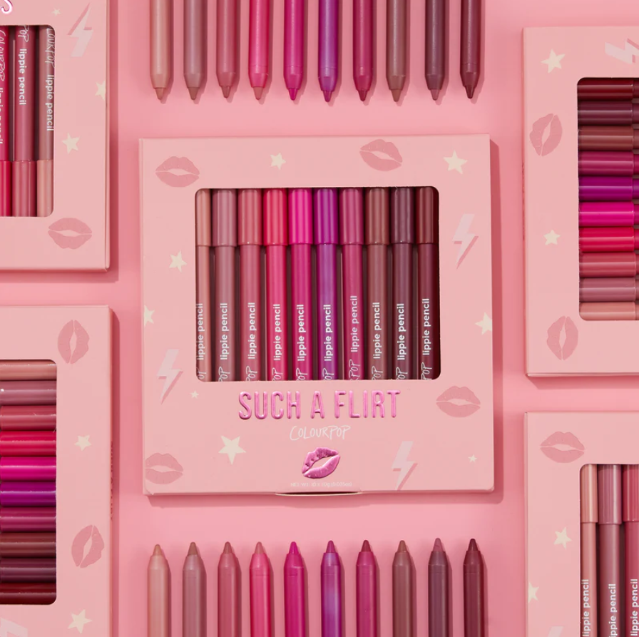 Set son Colourpop Such A Flirt Lippie Pencil 10 cây