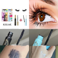 Set Kiss me gồm mascara tím và tẩy trang mascara