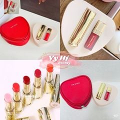 Set son Whoo gồm 1 son dưỡng + 1 son kem + túi đỏ trái tim