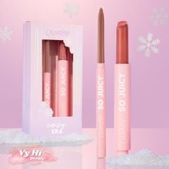 Set chì kẻ môi + son bóng Colourpop So Juicy Cozy Era