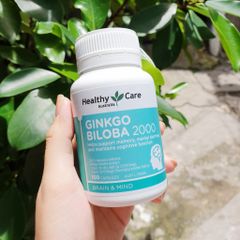 Viên uống Healthy Care Ginkgo Biloba bổ não 2000mg 100 viên