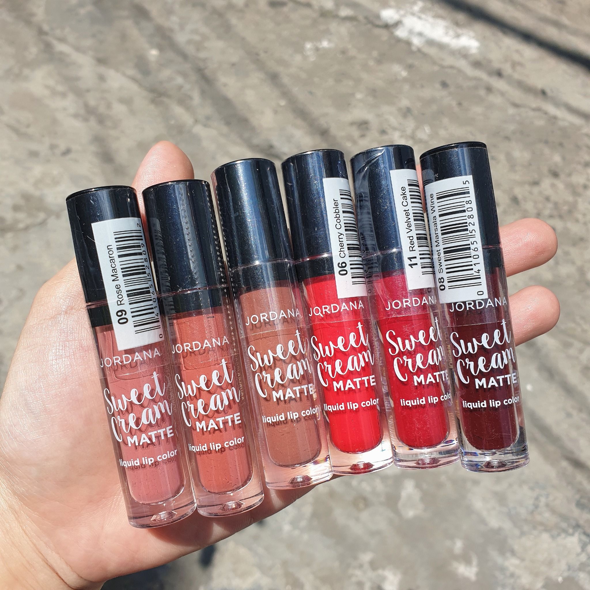 Son kem Jordana Sweet Cream Matte Liquid Lip Color