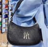 Túi MLB Monogram Embo Hobo Bag New York Yankees Black