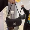 Túi MLB Monogram Embo Hobo Bag New York Yankees Black