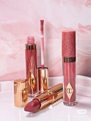 Son bóng Charlotte Tilbury Collagen lip balm màu Walk of no shame unbox