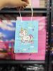 Túi giấy Unicorn xanh dương 15x11x6cm